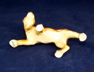 Vintage Japan Saddle Back Boxer Dog Figurine Fawn Puppy  