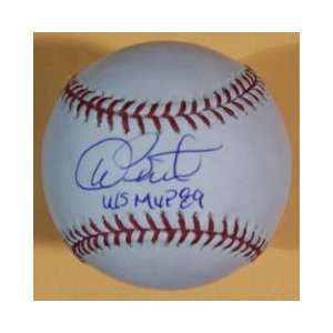  Dave Stewart Signed Baseball Oakland Athletics W/89 Mvp 