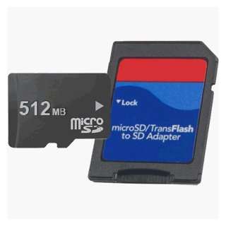  MicroSD 512MB Memory Card + SD adapt.: Electronics