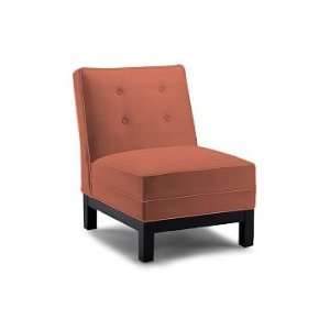  Williams Sonoma Home Abigail Chair, Luxe Velvet, Persimmon 