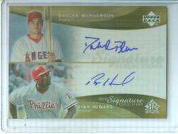 Dallas McPherson Ryan Howard 2005 Reflections Autograph  