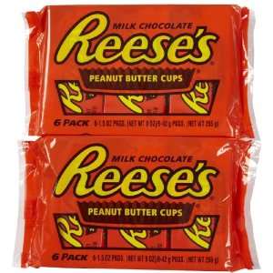 Reeses Peanut Butter Cup, 9 oz, 6 ct, 2 Grocery & Gourmet Food