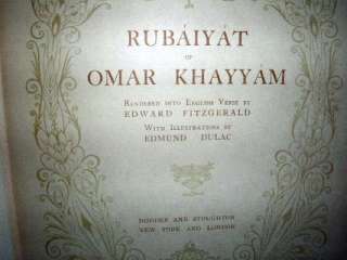 1909 Rubaiyat of Omar Khayyam Edmund Dulac  