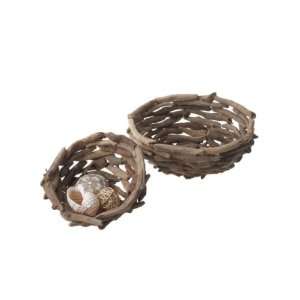   Rustic Nesting Artificial Tree Branch Decorative Bowls: Home & Kitchen