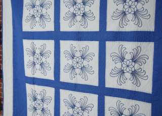 The WONDERFUL BLUE, NICE QUILTING, and GREAT CONDITION make this 
