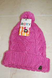 NWT Pink Roxy Tell me more Wool Beanie $22 Warm LQQK  