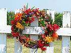 Silk Fall Wreath for Funeral Cemetery   Wall or Door