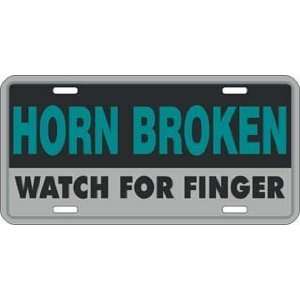  Horn Broken Watch For Finger License Plate Tag Sports 