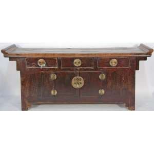  BK0044Y Antique Chinese Rustic Console Cabinet, circa 1800 