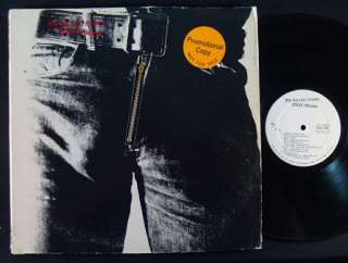 ROLLING STONES Sticky Fingers STEREO WHITE LABEL PROMO  