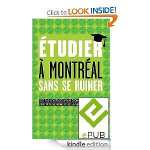  Etudier a Montréal sans se ruiner (French Edition) eBook 