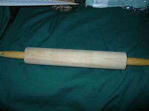 Vintage Wooden Rolling Pin Dough Roller 17  