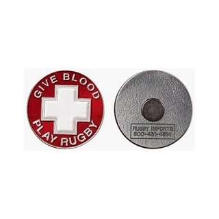  GIVE BLOOD PLAY RUGBY MAGNET