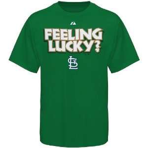   Louis Cardinals Kelly Green Feeling Lucky T shirt