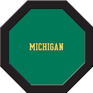 Michigan Wolverines Game Table Felt   43 Round  Sports 