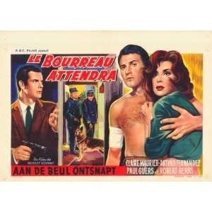 Fuga desesperada (1960) 27 x 40 Movie Poster Belgian Style A  