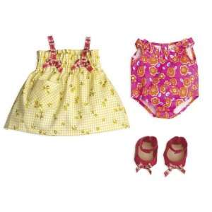   American Bear Company Rosy Cheeks Baby Beach Outfit Set: Toys & Games