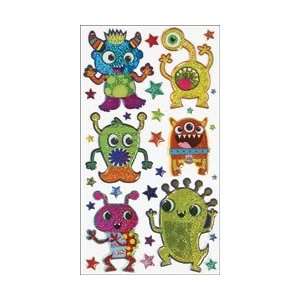   Halloween Stickers Monster Bash; 4 Items/Order Arts, Crafts & Sewing