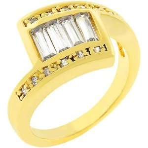   Zirconia Channel Set Anniversary Ring in Size 7: Kate Bissett: Jewelry