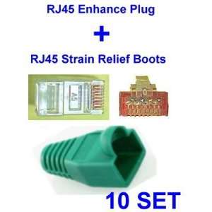  VasterCable, RJ45 8P8C Enhance Connector With RJ45 Green 