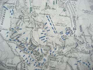 Battle Plan of KATZBACH 1813 War of the Sixth Coalition JOHNSTON 1866 