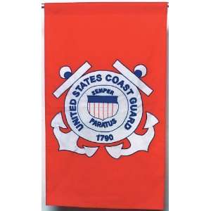 28 x 48 United States Coast Guard Applique Flag: Patio 