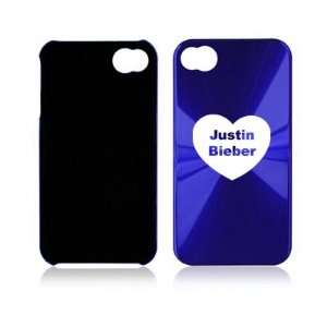   Aluminum Hard Back Case Heart Justin Bieber Cell Phones & Accessories
