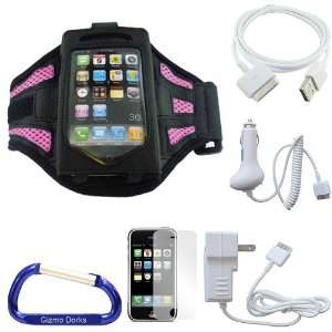  Premium Mesh Armband (Pink) iPhone 3G/3GS Cell Phone Case 