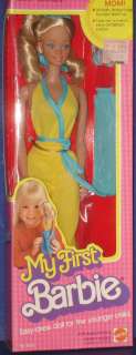 MY FIRST BARBIE Doll in Yellow 1981 MIB Mattel  