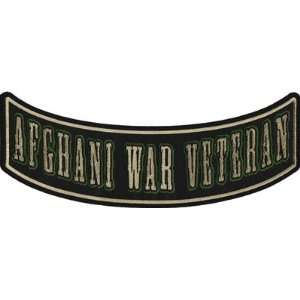War Veteran Patch, 10x4 inch, large embroidered iron on military patch 