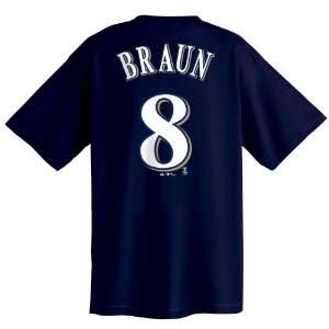  Ryan Braun Milwaukee Brewers Name and Number T Shirt 