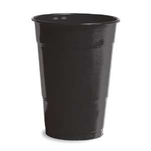 Black Plastic Beverage Cups   16 oz Bulk 