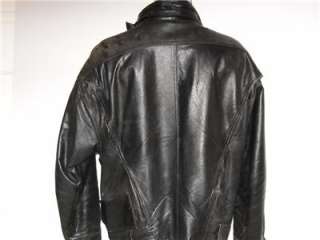   Leather Motorcycle Jacket Mens Size M Size Medium Echtes Leder  