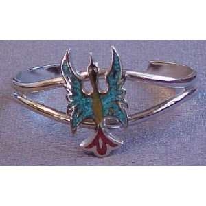  Native American Phoenix Bracelet Pewter 