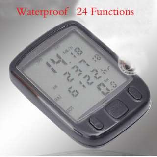 2012 Waterproof Cycling Bicycle Bike 24 functions Computer Odometer 