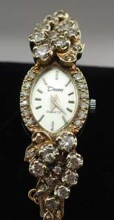   Womens watch gold and diamonds with 1.5 Carats of Diamonds  