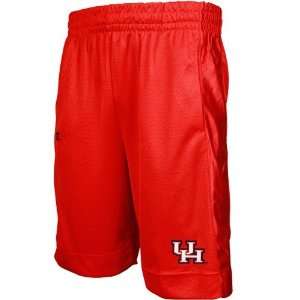  Houston Cougars Red Campus Yard Mesh Shorts: Sports 