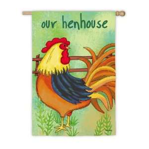   House Size Flag,Silk Reflections, Our Henhouse: Patio, Lawn & Garden