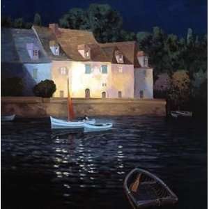  Max Hayslette 36W by 36H  Moonlight On The Verdon 