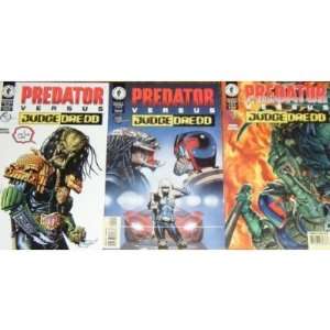  Predator Versus Judge Dredd Complete Mini Series Comic Set 
