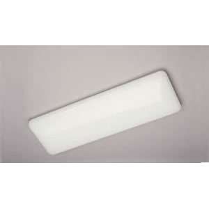   Light Ceiling Mount, White Finish with White Glass