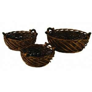  Wald Imports Willow Bowls, Set of 3