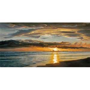 Dan Werner 54W by 28H  Shoreline Splendor CANVAS Edge #1 3/4 