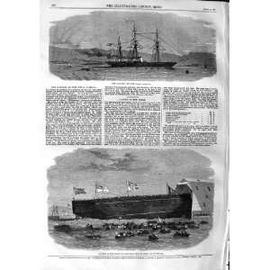1863 ALABAMA PORT ROYAL JAMAICA SHIP FRIGATE OCEAN 