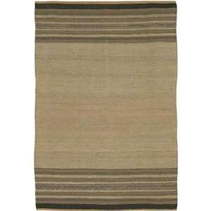  5x76 Art Hand woven Rug, Brown, Beige, Gray, Carpet 