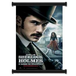 Sherlock Holmes A Game of Shadows Movie Fabric Wall Scroll 