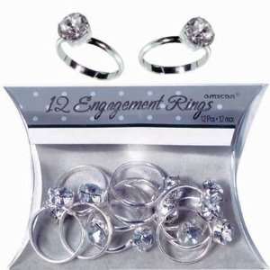  Engagement Ring Favor Charms 12ct Toys & Games