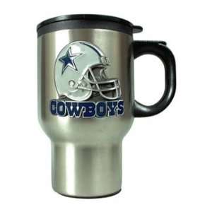   Stainless Steel Coffee Mug with Pewter Emblem: Sports & Outdoors