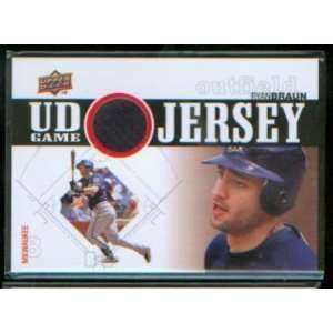  Worn Jersey Card #UDGJ BR / Milwaukee Brewers: Sports Collectibles