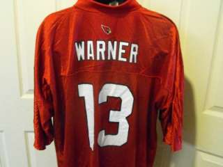 NEW IRREGULAR Kurt Warner #13 Arizona Cardinals MENS 2XLarge 2XL 54 